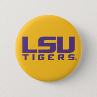 Purple LSU Tigers Logo Button