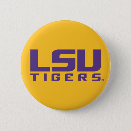 Purple Lsu Tigers Logo Button