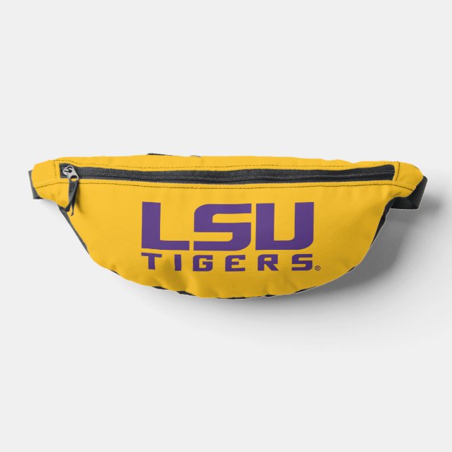 Purple LSU Tigers Logo Fanny Pack (Lay Down)