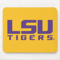 Purple LSU Tigers Logo Mouse Pad