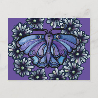 Purple Luna Moth MoonChild Moon Moths              Postcard