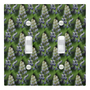 Purple Lupine Floral Pattern   Light Switch Cover