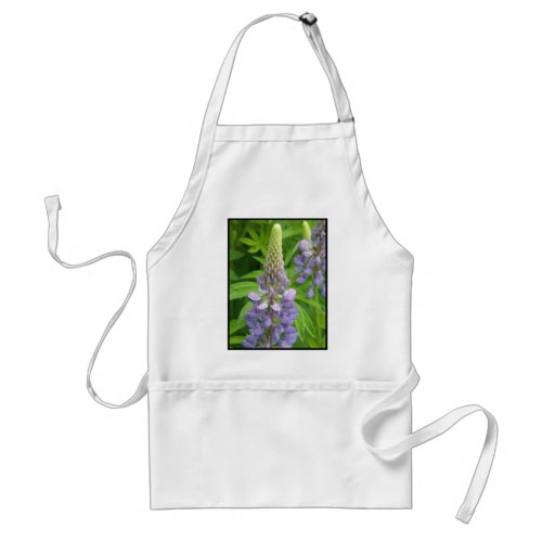 Purple Lupine Flowers Apron