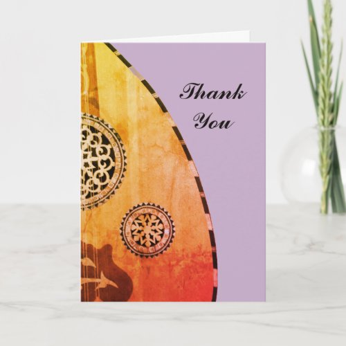 Egyptian Oud Thank You Greeting Card