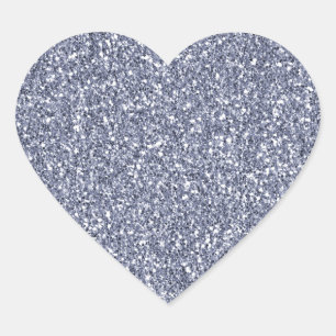Purple Luxe Glitter Heart Sticker