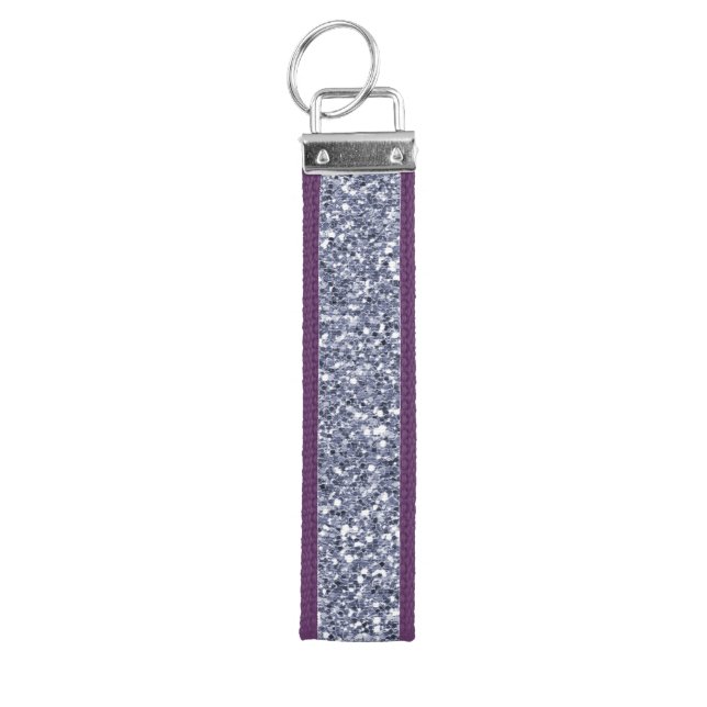 Purple Luxe Glitter        Wrist Keychain (Keys on Top)