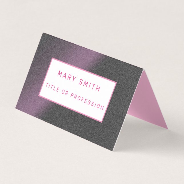 Purple Luxury Business Card (Front)