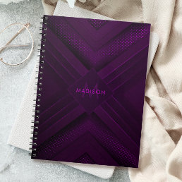 Purple Luxury Modern Minimal Abstract Notebook