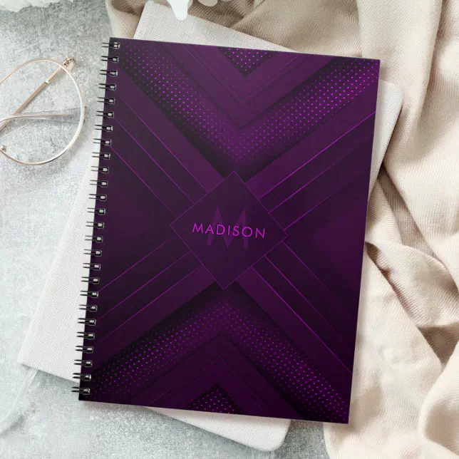 Purple Luxury Modern Minimal Abstract Notebook (Creator Uploaded)