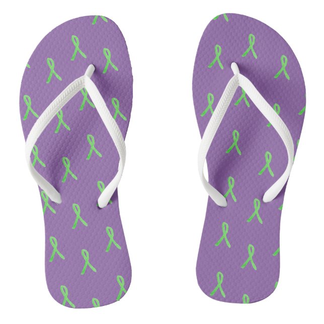 Purple Lyme Disease Awareness Sandals (Footbed)