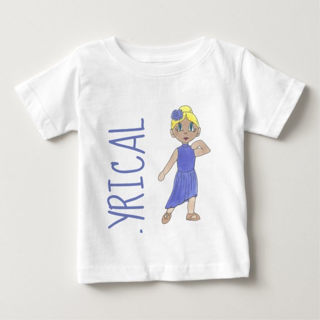 Purple Lyrical Dance Recital Costume Modern Dancer Baby T-Shirt (Front)