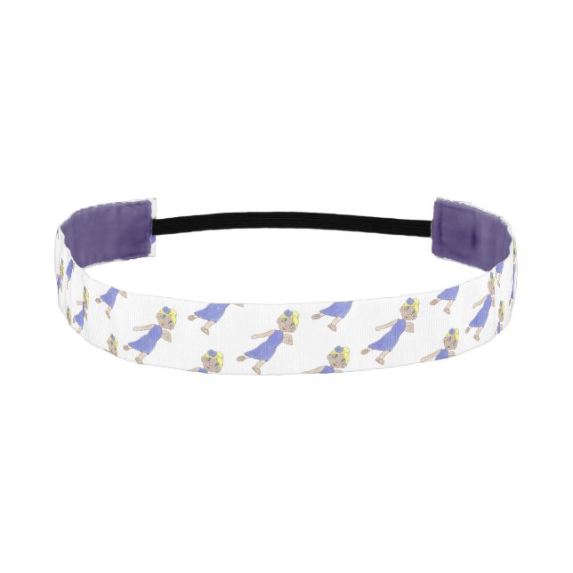 Purple Lyrical Dancer Recital Costume Modern Dance Athletic Headband (Front)