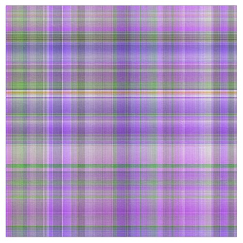 Purple Madras Plaid Stripes Print Pattern Fabric