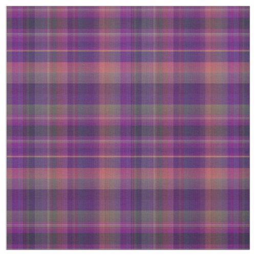 Purple Madras Plaid Stripes Print Pattern Fabric