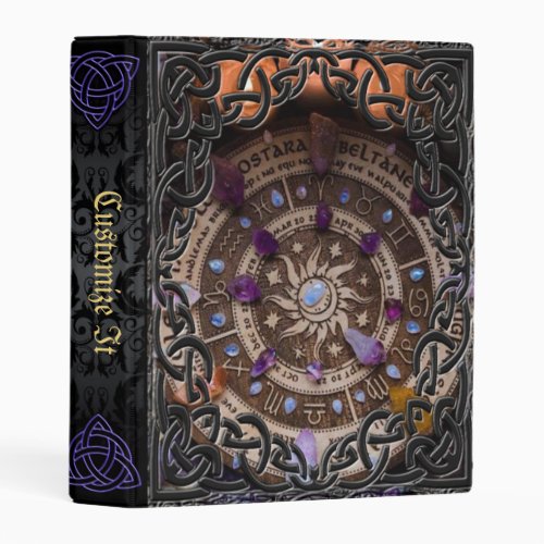 Purple Mage Medieval Witches Book Of Shadows Mini Binder