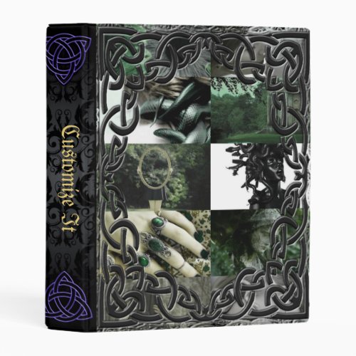 Purple Mage Medieval Witches Book Of Shadows Mini Binder