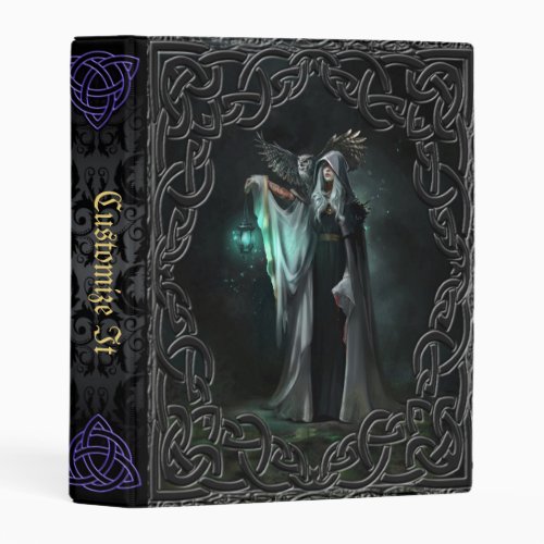 Purple Mage Medieval Witches Book Of Shadows Mini Binder