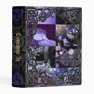🔮Purple Mage Medieval Witches Book Of Shadows Mini Binder
