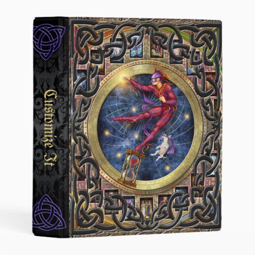 Purple Mage Medieval Witches Book Of Shadows Mini Binder