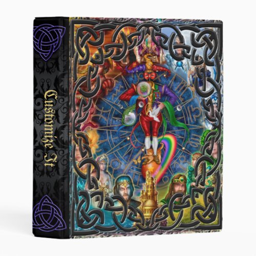 Purple Mage Medieval Witches Book Of Shadows Mini Binder