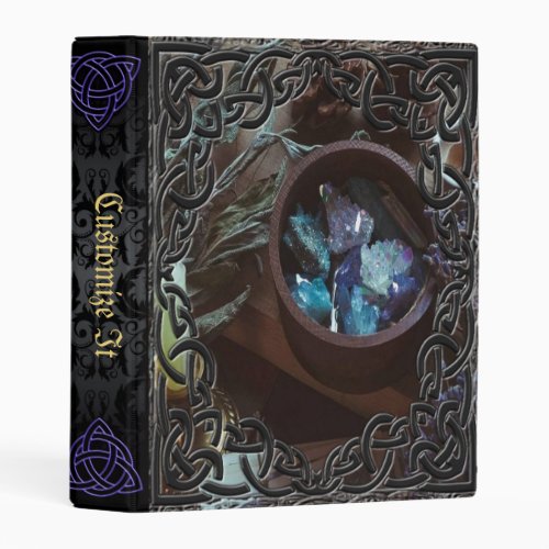 Purple Mage Medieval Witches Book Of Shadows Mini Binder