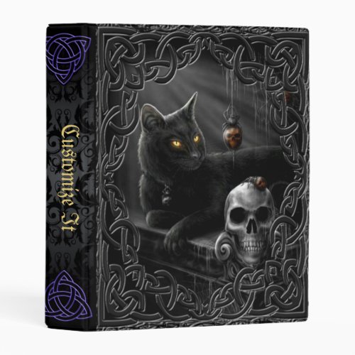 Purple Mage Medieval Witches Book Of Shadows Mini Binder