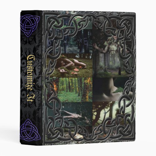 Purple Mage Medieval Witches Book Of Shadows Mini Binder