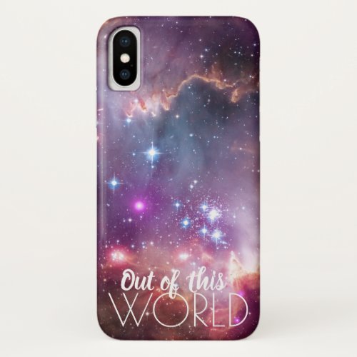 Purple Magellanic Clouds Out of this World Galaxy iPhone XS Case
