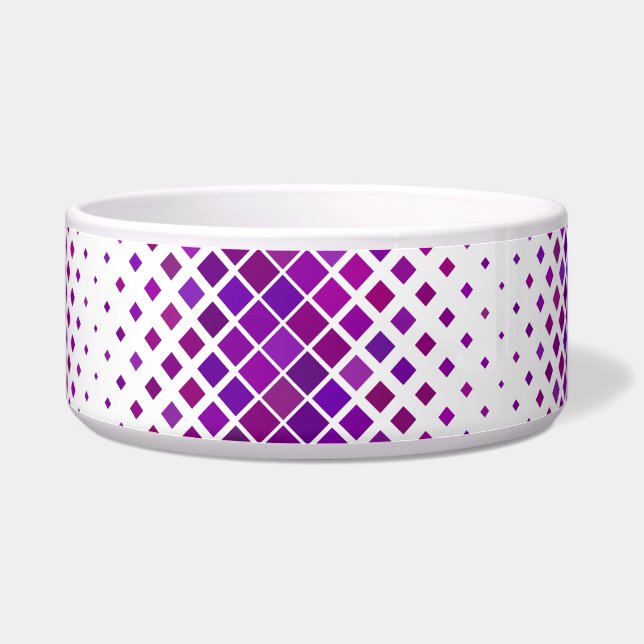 Purple Magenta Diamonds Design  Bowl (Right)