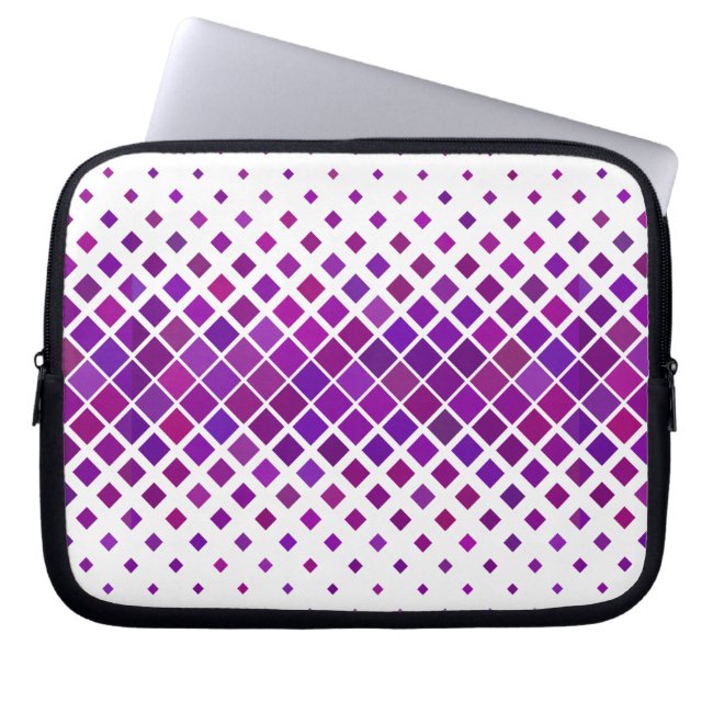 Purple Magenta Diamonds Design Electronics Bag