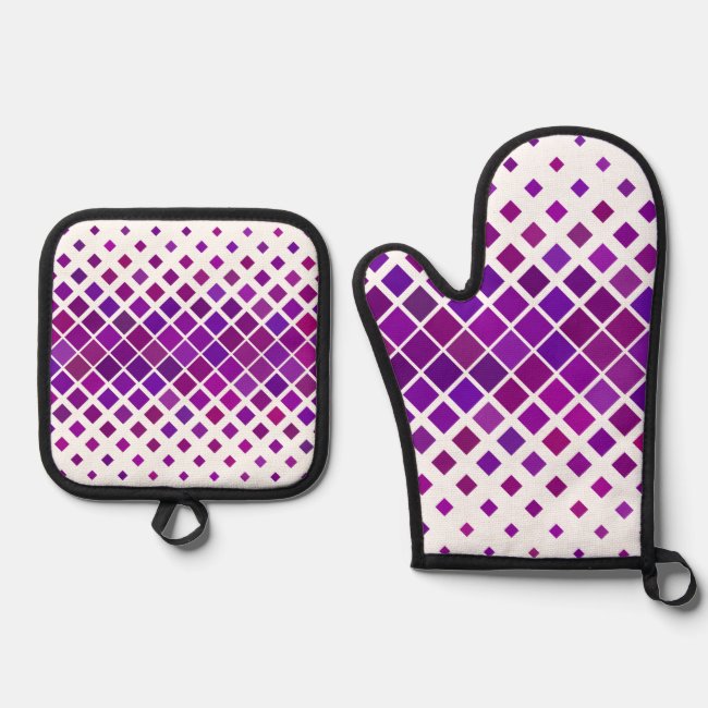 Purple Magenta Diamonds Design