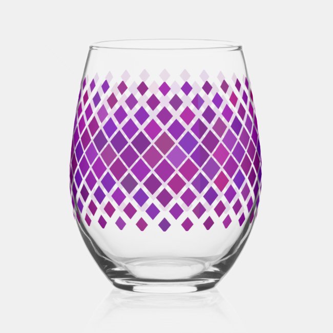 Purple Magenta Diamonds Design