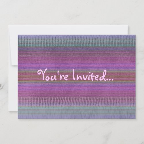 Purple Magenta Weave Fun Invitation