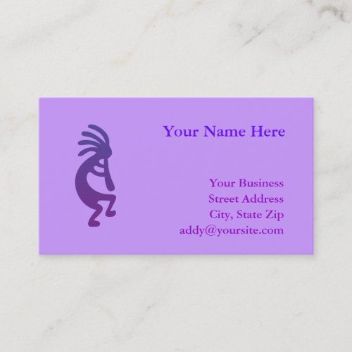 Purple Magic Kokopelli Business Card