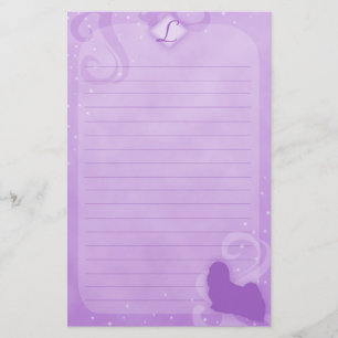 Purple Magic Lhasa Apso Stationery