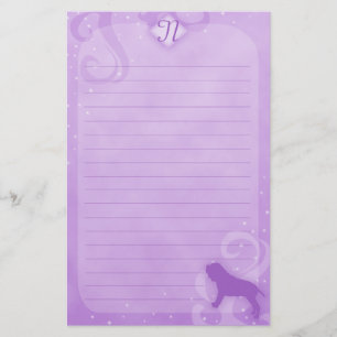 Purple Magic Neapolitan Mastiff Stationery