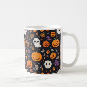 Purple Magic Potion & Skull All-Over Pattern Mug