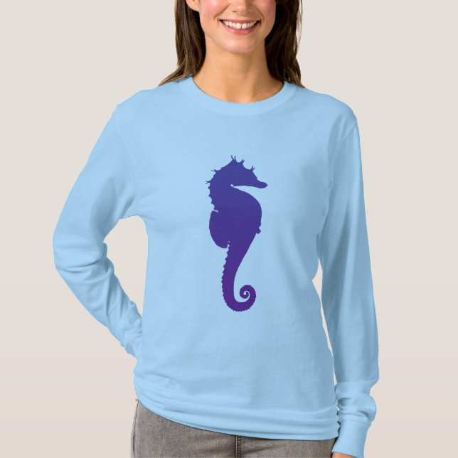 Purple Magic Sea Horse T-Shirt (Front)