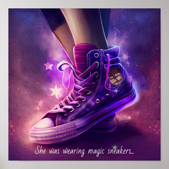 Purple Magic Sneakers Poster (Front)