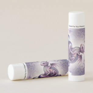 Purple Magical Dragon Baby Shower Lip Balm
