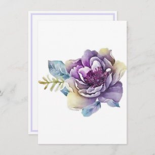Purple Magnolia From Your Desk A Personal Note Card