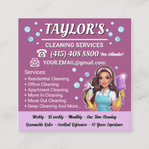 Purple Maid Business Card