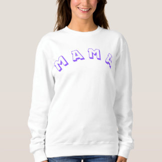 Purple MAMA monogram sweater