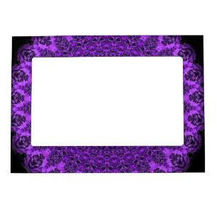 Purple Mandala Art-Magnetic Frame by SQ Streater