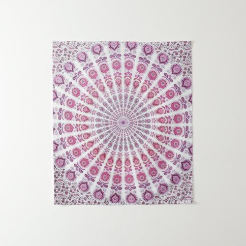 Purple Mandala Bohemian Tapestry Wall Hanging