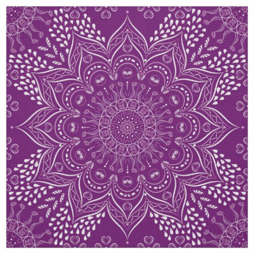 Purple Mandala Fabric