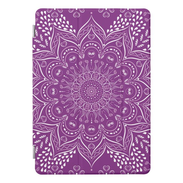 Purple Mandala iPad Pro Cover (Front)