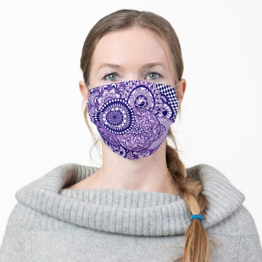 Purple Mandala Mask (Worn)