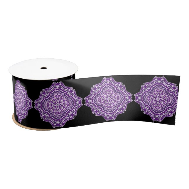 purple mandala ribbon (Spool)
