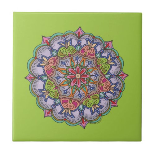 Purple Mandala Tile